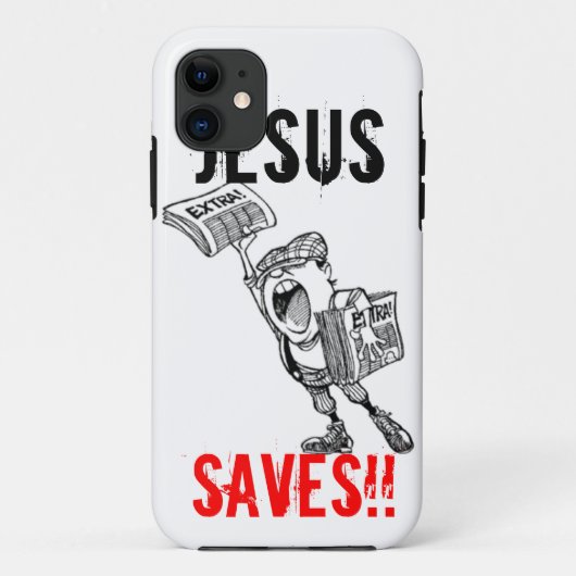 Extra, extra! Jezus redt! Case-Mate iPhone Case (Achterkant)