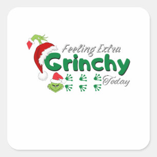 Extra fijn vandaag vierkante sticker