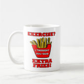 Extra Fries Funny Mug Koffiemok (Links)