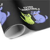 Extra Furrestrials Grappige Alien Furry Pun Dark B Cadeaupapier (Rol Hoek)