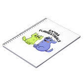 Extra Furrestrials Grappige Alien Harige Huisdier  Notitieboek (Linkerzijde)