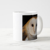 Extra groot, 20 oz. Witte Barn Owl Mok (Voorkant rechts)