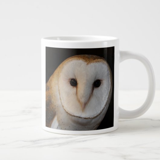 Extra groot, 20 oz. Witte Barn Owl Mok (Rechts)