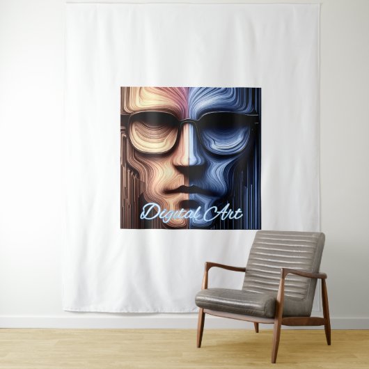 Extra groot (88 x 104 inch) wandkleed (In situ)