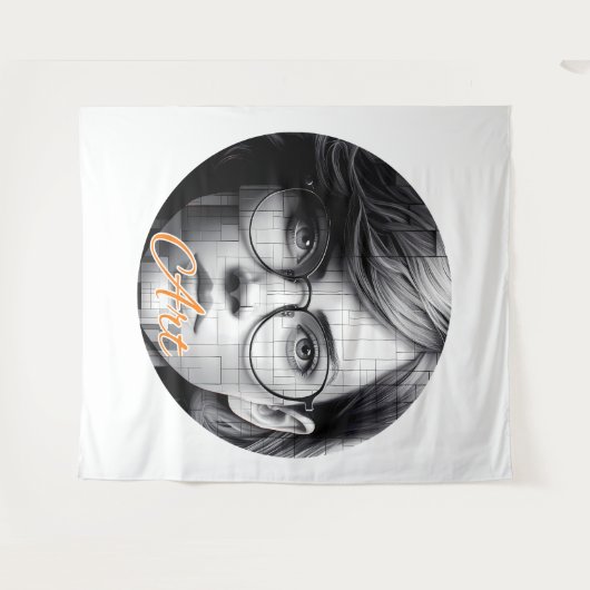 Extra groot (88 x 104 inch) wandkleed (Voorkant (horizontaal))