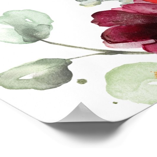 Extra groot blanco rooster voor pony's poster (Hoek)