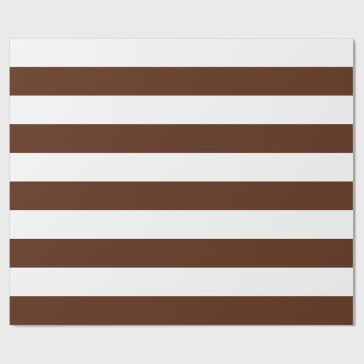 Extra groot bruin en wit stroperpapier cadeaupapier (Vlak)