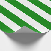 Extra groot groen- en witstrooppapier cadeaupapier (Hoek)