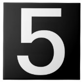 Extra groot huisnummer tegels 6 x 6 inch tegeltje (Voorkant)