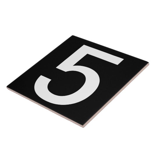 Extra groot huisnummer tegels 6 x 6 inch tegeltje (Zijkant)