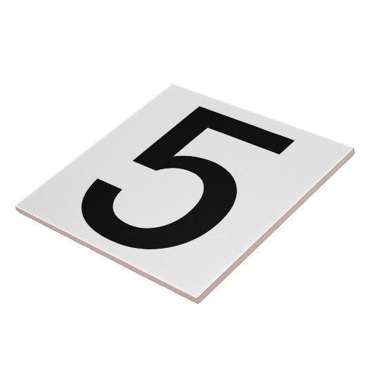Extra groot huisnummer tegels 6 x 6 inch tegeltje (Zijkant)