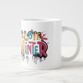 Extra groot Ik hou van de winter Grote Koffiekop (Rechts)