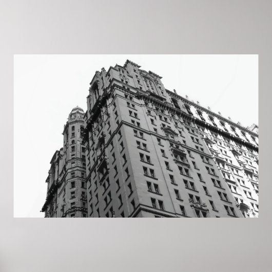 Extra groot New York City B&W Building Poster (Voorkant)