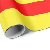 Extra groot rood en geel strips voor het verpakken cadeaupapier (Rol Hoek)