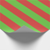 Extra groot rood- en groenstrippapier cadeaupapier (Hoek)
