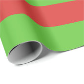 Extra groot rood- en groenstrippapier cadeaupapier (Rol Hoek)