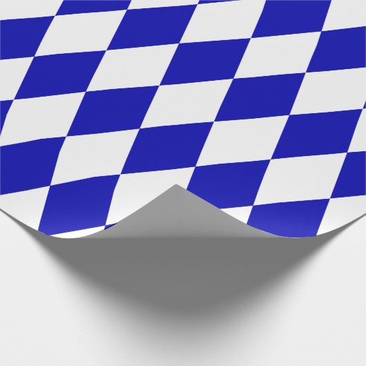 Extra groot Royal Blue en White Harlequin Cadeaupapier (Hoek)