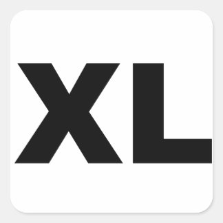 Extra groot vierkante sticker