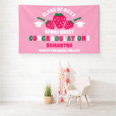 Extra grote aardbei 2025 Afstuderen Spandoek (Insitu)