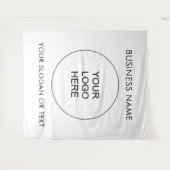 Extra grote achtergrond Uw Logo Slogan Verticaal Wandkleed (Voorkant (horizontaal))
