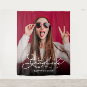 Extra grote afstudeerfeest fotocabine achtergrond wandkleed