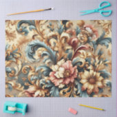 Extra grote barokke kleurrijke bloemendecoupage tissuepapier (Craft)