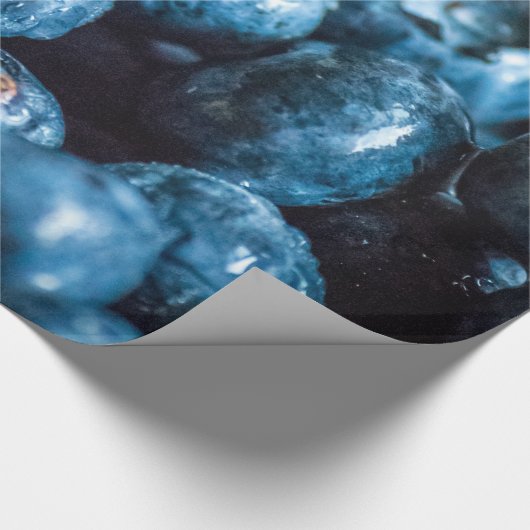 Extra grote bosbessen cadeaupapier (Hoek)