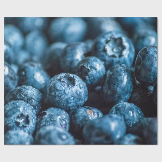 Extra grote bosbessen cadeaupapier (Vlak)