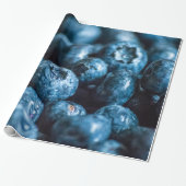 Extra grote bosbessen cadeaupapier (Uitgerold)