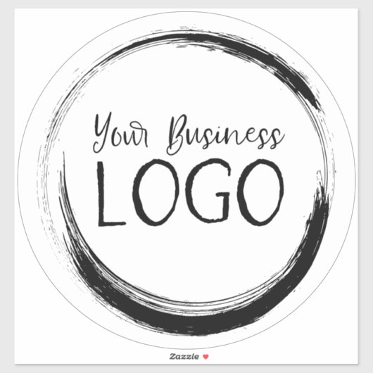 Extra grote Circlular Business Logo Sticker (Vel)