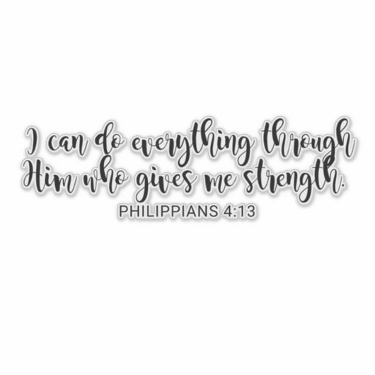 Extra grote FILIPIJNEN 4:13 Sticker (Voorkant)