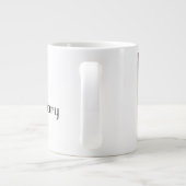 Extra grote gepersonaliseerde foto koffie Mok (Achterkant)