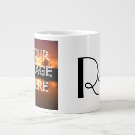 Extra grote gepersonaliseerde fotokoffiemok koffiekop