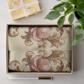 Extra grote gouden barokke bloemendecoupage tissuepapier (Geschenk)