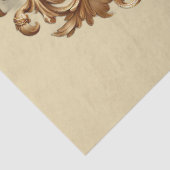 Extra grote gouden barokke bloemendecoupage tissuepapier (Detail)