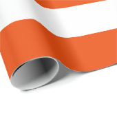 Extra grote, heldere Oranje en witte strepen Cadeaupapier (Rol Hoek)