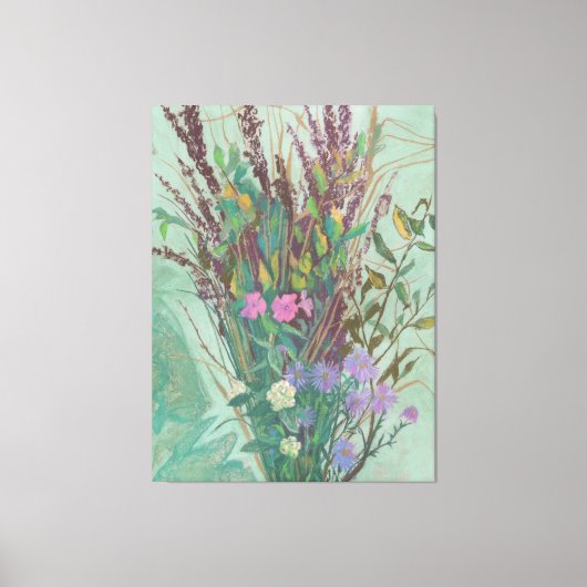 Extra grote herfstbloemen canvas afdruk (Voorkant)