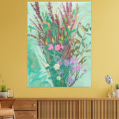 Extra grote herfstbloemen canvas afdruk (Insitu (Woonkamer))