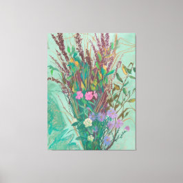 Extra grote herfstbloemen canvas afdruk