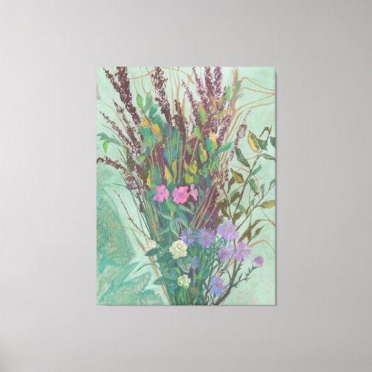 Extra grote herfstbloemen canvas afdruk (Voorkant)