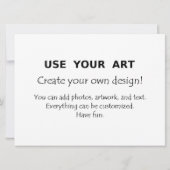 Extra grote jumbo ansichtkaarten uitnodigingen met (Achterkant)