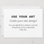 Extra grote jumbo ansichtkaarten uitnodigingen met (Voorkant)