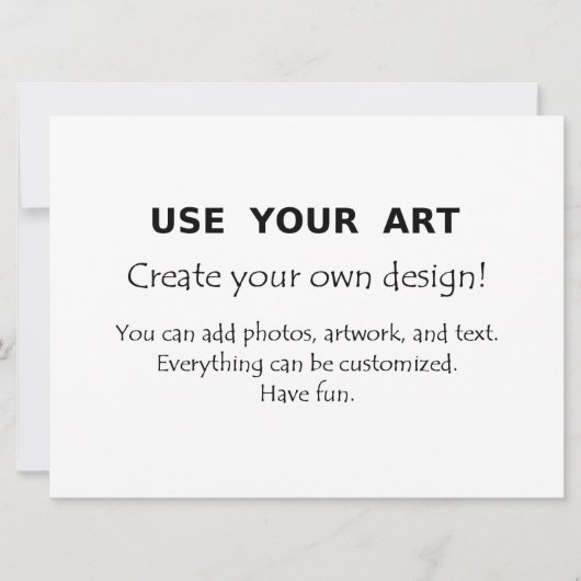 Extra grote jumbo ansichtkaarten uitnodigingen met (Voorkant)