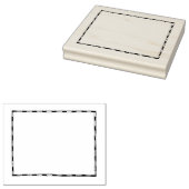 Extra grote kaart Border Rubber Stamp Rubberstempel (Gestempeld)