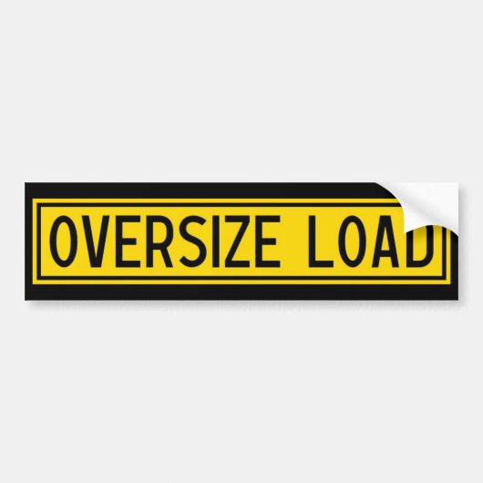 extra grote lading bumpersticker (Voorkant)