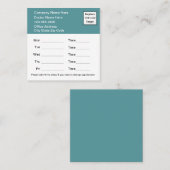 Extra grote medische afspraakkaarten verticaal vierkante visitekaartje (Voorkant / Achterkant)