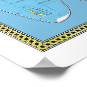 Extra grote poster politieke Wereldkaart (Hoek)