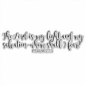 Extra grote PSALM 27:1-Sticker Sticker (Voorkant)