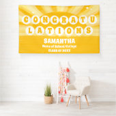 Extra grote Retro Sunshine 2025 Afstuderen Banner (Insitu)