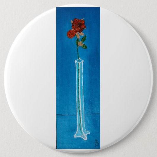 Extra grote Roos Button (Voorkant)